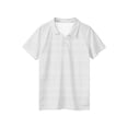 thumbnail image 7 of Dwellite Polo Shirts for Kids Short Sleeve School Uniform Summer Active Striped Tops Back to School 2-13 Years Gray 160, 7 of 7