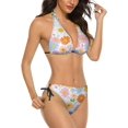 thumbnail image 2 of NICKSUN Women's Bikini Sets, Cute Print Two Piece Bathing Suits Sexy Halter Padded Bikini Swimsuits, 2 of 6
