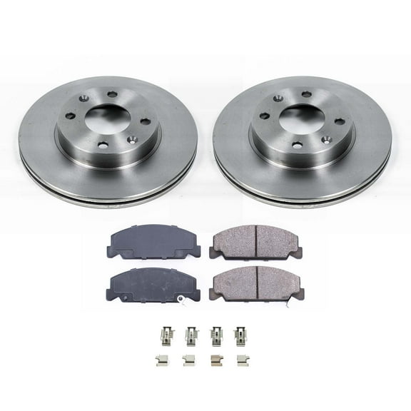 Ultimate Brakes Front Ceramic Brake Pad and Rotor Kit with Hardware WM80331