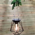 thumbnail image 4 of Solar Hanging Pendant Light Outdoor Waterproof IP65, LED Garden Lantern Camping Lamp with Solar Powered Auto On/Off for Yard Patio Decor, 4 of 7