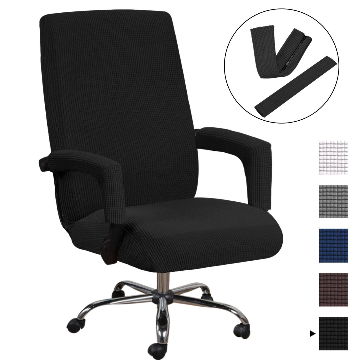 H.VERSAILTEX Home Office Chair Covers Stretchable Computer Desk Chair