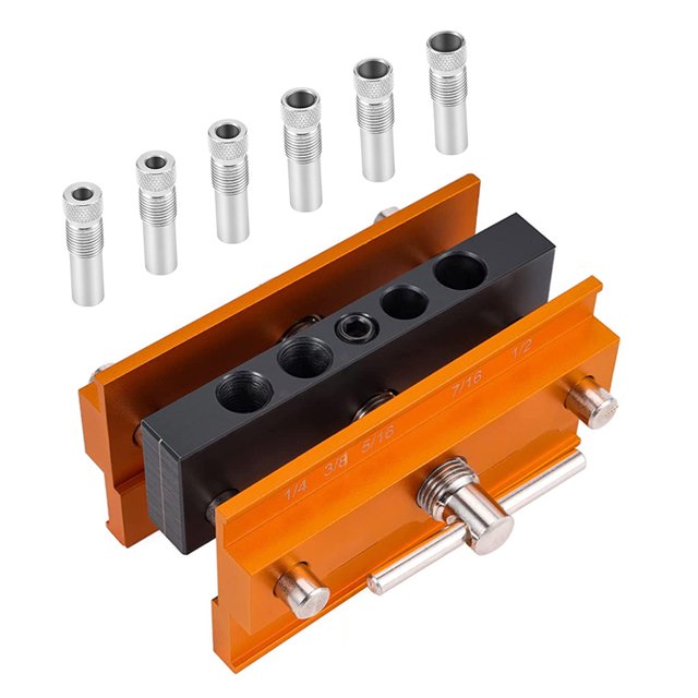 Perforadora Herramientas de carpintería Guía de perforación autocentrante Posicionamiento vertical para carpintería Likrtyny Para estrenar