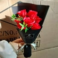 thumbnail image 4 of Regalo del día del maestro Ramo pequeño de 7 flores Simulación de rosa Regalo de cumpleaños Tanabata Regalo del día de San Valentín, 4 of 5
