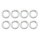 thumbnail image 1 of Anillos O de resorte Uxcell, Clips redondos de metal, Ganchos planos para llaveros y bolsas Plata-Blanca 1 pulgada, 1 of 7