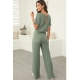 thumbnail image 2 of Comfortable Wide Leg Jumpsuit for Daily Wear - Stylish Round Neck and Pocket Design - [ZhiHiMeRi] | S, 2 of 8