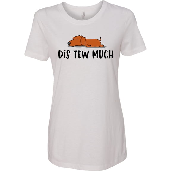 Inktastic Napping Dis Tew Much Daschund Weiner Dog Brown Women's T-Shirt