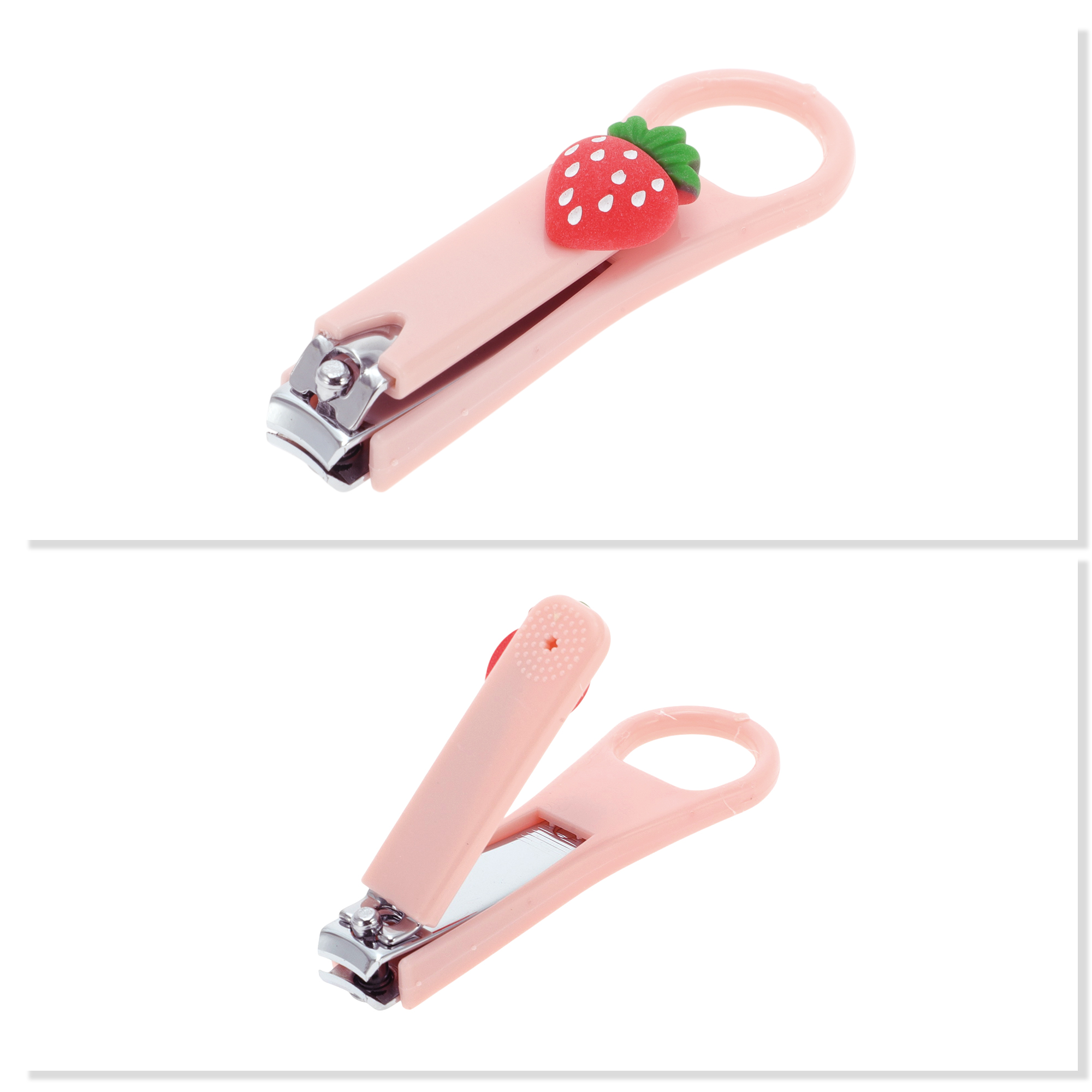 Unique Bargains Cartoon Strawberry Nail Clipper for Women and Men Pink Nail Clipper 1 Pc