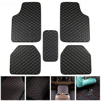 Premium Car Mats Waterproof Universal Fit Leather Car Floor Mats Anti-Slip Car Foot Mats for SUV, Vans, Sedans, Trucks Protection for Car Carpets, Durable Material