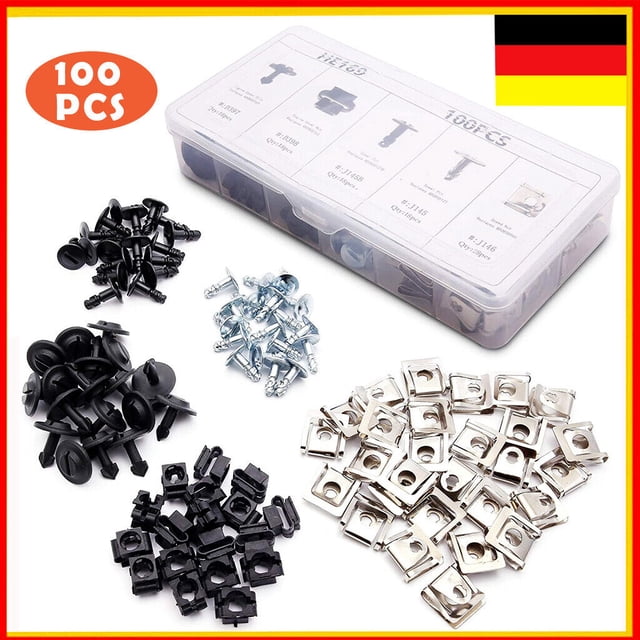Kit de instalación de 100 piezas de protección del motor para los bajos de la carrocería, clips y tornillos para Audi A4, 6, S4, S6