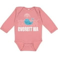 thumbnail image 3 of Inktastic Everett Washington Whale Watching Boys or Girls Long Sleeve Baby Bodysuit, 3 of 5