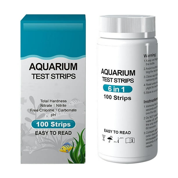 Fish Tank Test Strips6 in 1 Aquarium Test Strips100pcs Water Test Kit