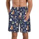 thumbnail image 1 of Balery Animals And Wildflowers Traje de Baño Estilo Hawaiano para Hombre, Shorts de Secado Rápido con Bolsillos-Small, 1 of 6