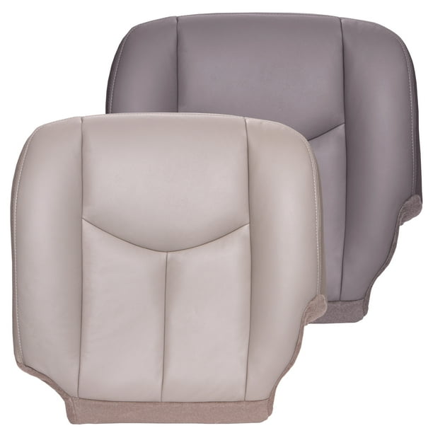 The Seat Chevy Tahoe Driver Bottom Leather Cover Gray Com - 2003 Silverado Oem Seat Covers