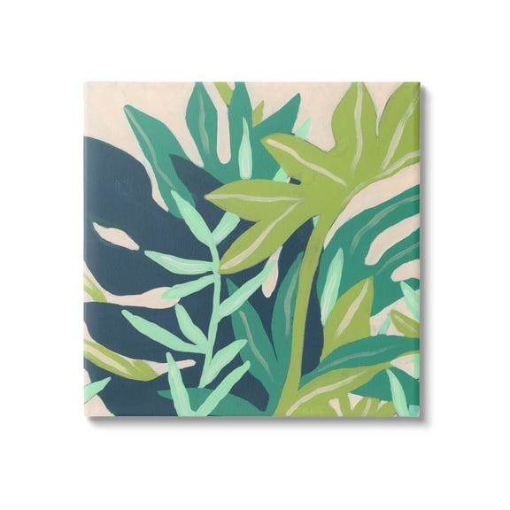 Stupell Industries Modern Botanical Plant Leaves Painting Gallery Wrapped Canvas Print Wall Art, Design by June Erica Vess