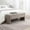 Brown Grey, variant on Modern Bed End Bench with Storage, Upholstered Large Foot Rest Stool, Comfy Window Vanity Bench for Living Room, Bedroom, Dorm, Coffee Table, Linen Beige