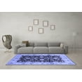 thumbnail image 3 of Ahgly Company Machine Washable Indoor Rectangle Oriental Blue Traditional Area Rugs, 2' x 3', 3 of 4
