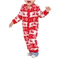 thumbnail image 4 of Herrnalise Holiday Christmas Pajamas Cute Elk Snowflake Print Family Matching Pjs Set Xmas Jammies for Couples Youth clearance under $10 !, 4 of 9