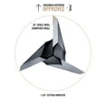thumbnail image 4 of Ozcut Broadheads Hurricane 100gr 125gr 150gr Stainless Steel Fixed Single Bevel Broadhead 3 pack, 4 of 10