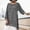Grey, variant on QHWAUAKFBN T Shirts For Women Loose Fit Plus Size Long Sleeve Irregular Hem Baggy Blouse Shirt Summer Tunic Tshirts Top