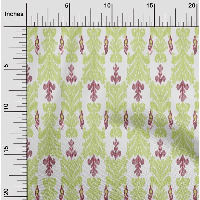 oneOone Polyester Lycra Fabric Swirl & Paisley Ikat Print Fabric By Yard 56 Inch Wide