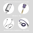 thumbnail image 4 of Sidaley Caja de almacenamiento de auriculares, organizador de cables de datos de auriculares de silicona, Mini estuche portátil bonito, Electrónica Gris, 4 of 6