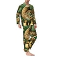 thumbnail image 2 of Bingfone Men's Pajama Set 2 Piece Loungewear PJs, Long Sleeve with Pajama Pants-Mallard Duck And Flowers, 2 of 7