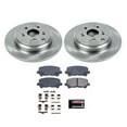 thumbnail image 3 of Power Stop Rear Stock Replacement Brake Pad and Rotor Kit KOE4685 Fits 2016 Honda Odyssey, 3 of 8