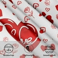 thumbnail image 3 of Valentine Round Tablecloth 60 Inch - Hearts Table Cloth Red Valentines Love Letter Table Cover for Kitchen Dining Room Farmhouse Picnic Indoor, 3 of 7