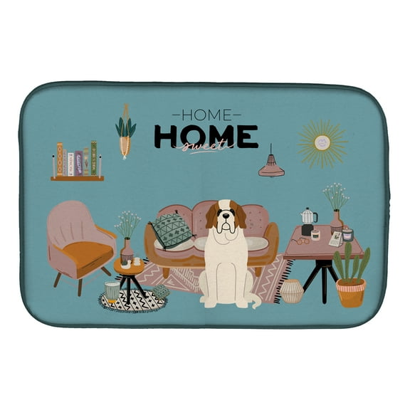 Saint Bernard Sweet Home Dish Drying Mat
