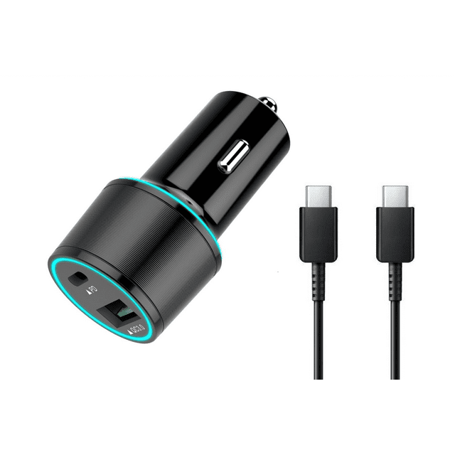 USB C Car Charger UrbanX 20W Car and Truck Charger For Samsung Galaxy A8s with Power Delivery 3.0 Cigarette Lighter USB Charger - Black, Comes with USB C to USB C PD Cable 3.3FT 1M