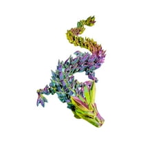 3D Printed Articulated Wyvern Dragon Toy With Flexible Joints 3D Printing Craftsmanship Using Eco-Friendly Materials Desktop Display Collection Educational Stress Relief Toy For