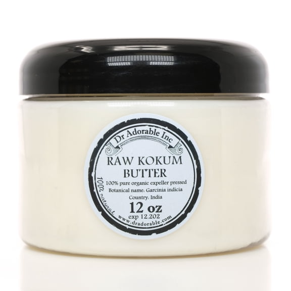 Dr Adorable - 12 oz - Kokum Butter - RAW Organic 100% Pure