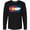 AB-Black, variant on Colorado Flag Distressed Look Long Sleeve T-Shirt