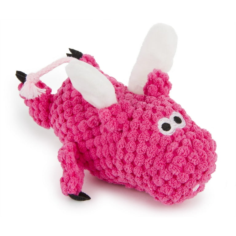 Go Dog Checkers Flying Pig with Chew Guard Technology Durable Plush Squeaker Dog Toy Pink Mini Just for Me Go Dog Checkers Flying Pig with Chew Guard Technology Durable Plush Squeaker Dog Toy Pink Mini Just for Me