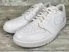 Nike Air Jordan 1 Low Retro Golf Shoe Sneaker Triple White AJ1