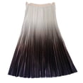 thumbnail image 2 of YHAJDS Women's High Waisted Midi Skirts Gradient Rhinestone Pleated Flared Skirt Summer Women, 2 of 5