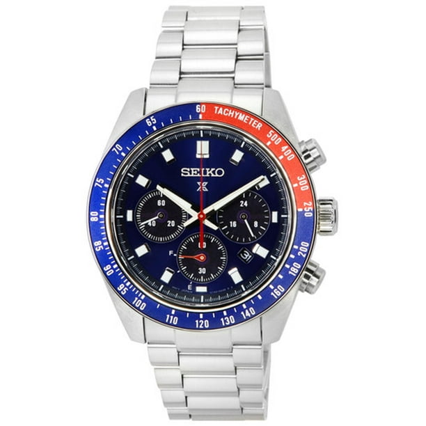 Seiko Prospex Speedtimer Go Large Solar Chronograph Blue Dial Watch SSC913P1