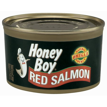 (3 Pack) Honey Boy Red Salmon, 7.5 oz Can