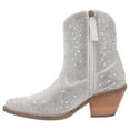 thumbnail image 3 of Dingo  Womens Neon Moon Rhinestone Pointed Toe   Casual Boots   Ankle High Heel 3" & Up, 3 of 5