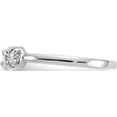 thumbnail image 3 of 14K White Gold Cz Toe Ring Made In United States k1532, 3 of 5