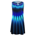 thumbnail image 3 of WILLBEST Vestidos Casuales para Mujer Vestido Suelto de Verano para Mujer, sin Mangas, Estampado Floral, Cuello En V, Ahuecado, Informal, para Playa, Minivestido XXXGrande, 3 of 3