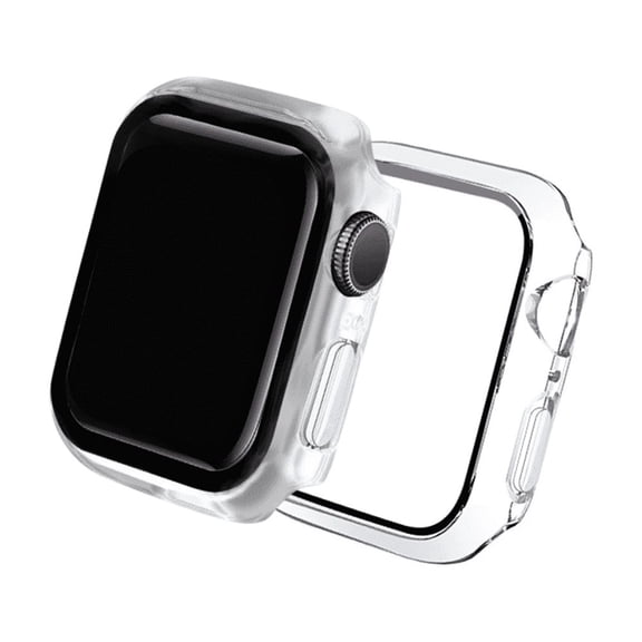 2 Pack BLUUMTEK For Apple Watch Series 1 [38mm] Case, Clear Cover, Built-in Glass Screen Protector