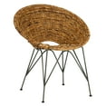 thumbnail image 3 of SAFAVIEH Sierra Rattan Mid-Century Nautical Accent Chair, Natural/Dark Steel, 3 of 10