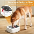thumbnail image 4 of Dog Water Bowl: 35oz/1L No-Spill Cat Water Bowl Portable Dog Bowl with Eco-Friendly Material Slow Water Feeder Dispenser Vehicle Carried Water Bowl for Dogs, Cats, Pets & Outdoor Travel, 4 of 7