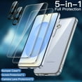 thumbnail image 3 of JETech 5 in 1 Case for Samsung Galaxy S25+ / S25 Plus 5G with 2-Pack Each Tempered Glass Screen Protector and Camera Lens Protector, Non-Yellowing Shockproof Bumper Phone Cover (Clear), 3 of 7