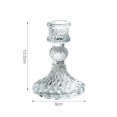 thumbnail image 2 of Taper Candle Holders Clear Glass Candlestick Holder Crystal Decorative Candle Stand Centerpiece for Table Wedding Dining Party, 2 of 3