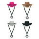 thumbnail image 1 of 4 fundas para beber con forma de sombrero de vaquera, creativas, para pajitas de 6 a 10 mm, resistentes a salpicaduras. Color mezclado, 1 of 9