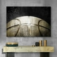 thumbnail image 2 of wall26 Canvas Print Wall Art Vintage Retro Dark Wood Panel Basketball Sports &amp; Fitness Athletes Digital Art Realism Boy's Bedroom Decorative Urban Rustic for Living Room, Bedroom, Office - 32&quo, 2 of 5