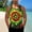 Army Green, variant on Men's Tank Top Tie Dye Graphic Sleeveless Beach Shirts Crew Neck Pullover Blouse for Vacation Gym Running Workout Army Green XL