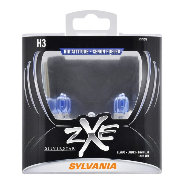 Bombillas halógenas Sylvania H3 SilverStar ZXe para vehículos, paquete de 2